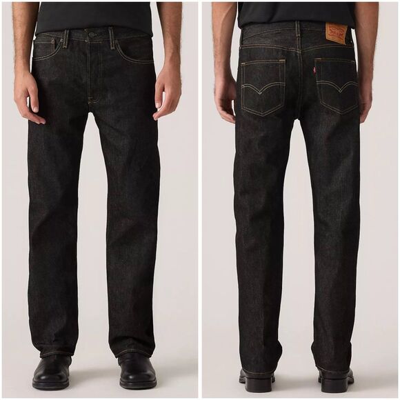 Levi Strauss Men’s 501 Original Shrink-To-Fit Jeans Black size 30W 30L - Picture 1 of 7